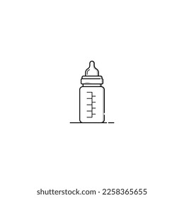 baby bottle icon isolated vector graphics