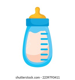 baby bottle icon on white background