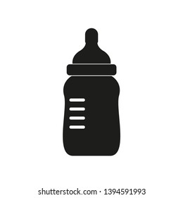 Baby bottle icon. Simple flat vector illustration.