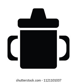 Baby bottle icon vector 2