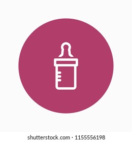baby bottle icon vector