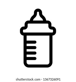 baby bottle icon vector