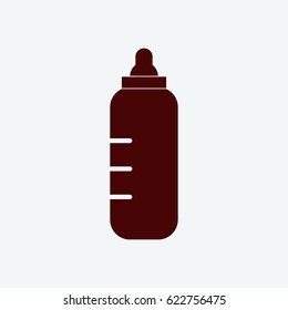 baby bottle icon vector