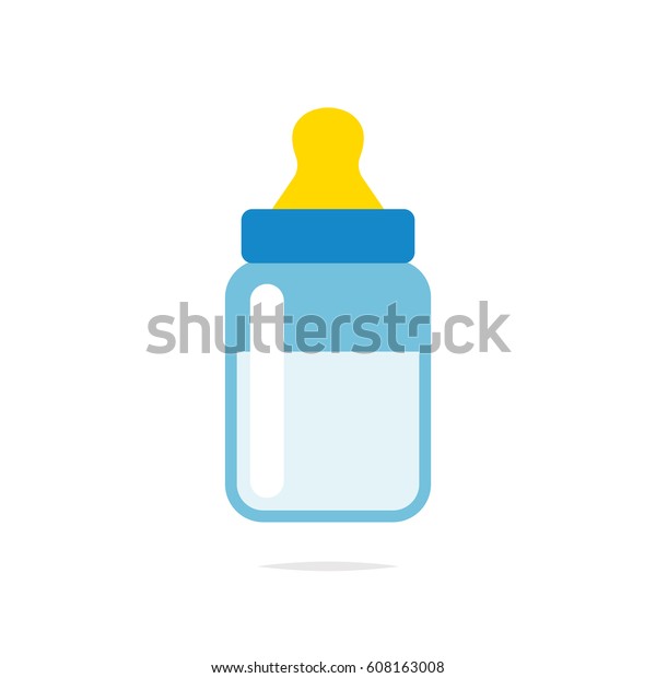 Baby Bottle Icon Vector Stock Vector (Royalty Free) 608163008