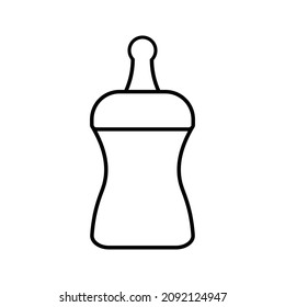 Baby bottle icon. baby bottle vector design on white backround