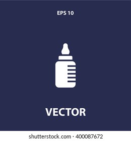 baby bottle icon. vector eps10 icon
