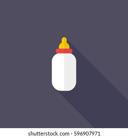 baby bottle icon. vector illustration