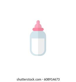 baby bottle icon. vector illustration