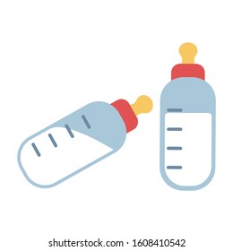 Baby Bottle Icon Vector Logo Template Illustration Design. Vector EPS 10.