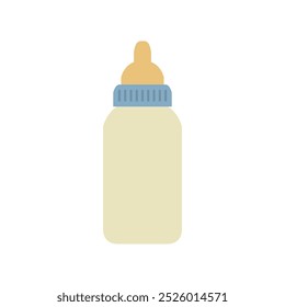 Babyflasche mit Vektorgrafik auf Hintergrund
