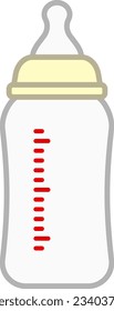 Baby Bottle Isolated Vector Illustration