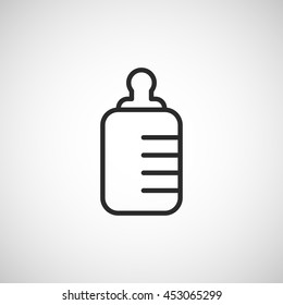 baby bottle line icon
