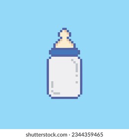 Babyflaschenmilch-Pixelart