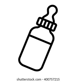 Baby Bottle Milk vector icon