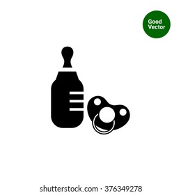 Baby bottle and pacifier