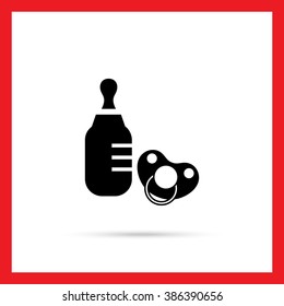 Baby bottle and pacifier