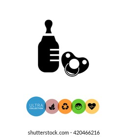 Baby bottle and pacifier