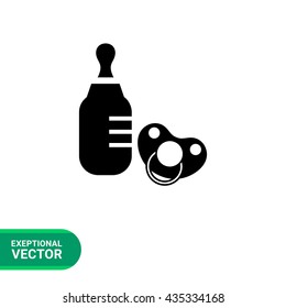 Baby bottle and pacifier