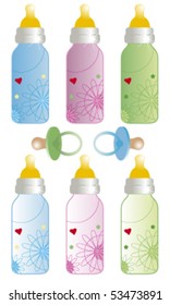 Baby bottle and pacifier