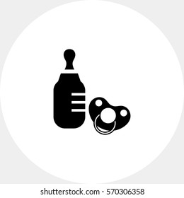 Baby bottle and pacifier