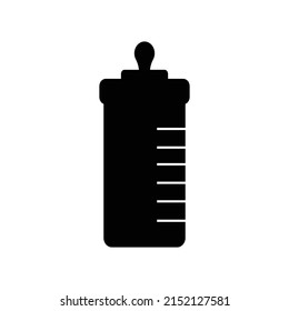 baby bottle silhouette vector isolated