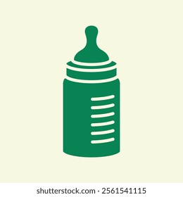 Baby bottle trendy artwork handsome abstract vector illustration colorful useable design.eps