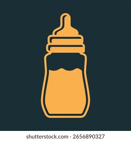 Babyflasche trendy praktischen wichtigen Vektor Illustration Design wunderschön bunt Hintergrund.eps