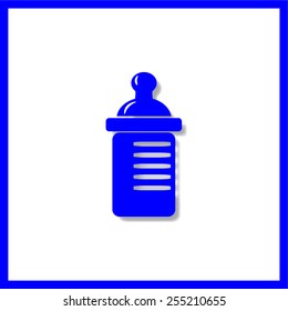 baby bottle vector icon