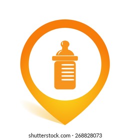 baby bottle vector icon 