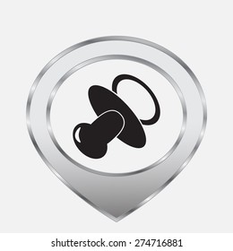 baby bottle vector icon 