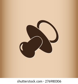 Baby bottle vector icon 