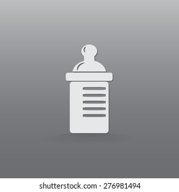 baby bottle vector icon 