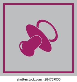 Baby bottle vector icon 