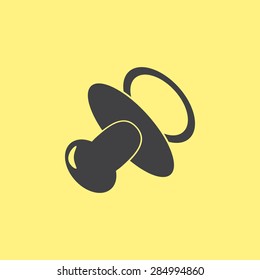 Baby bottle vector icon 