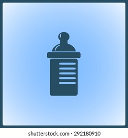 Baby bottle vector icon 