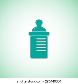 Baby bottle vector icon 