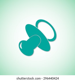 Baby bottle vector icon 