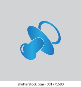 Baby bottle vector icon 