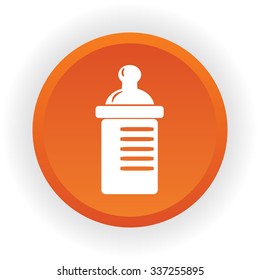 Baby bottle vector icon 