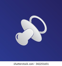 Baby bottle vector icon 