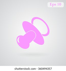 Baby bottle vector icon 