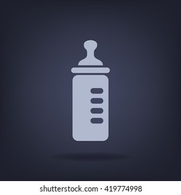 Baby bottle vector icon