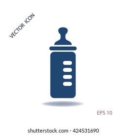 Baby bottle vector icon