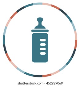 Baby bottle vector icon