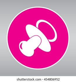 Baby bottle vector icon