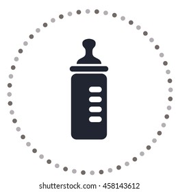 Baby bottle vector icon