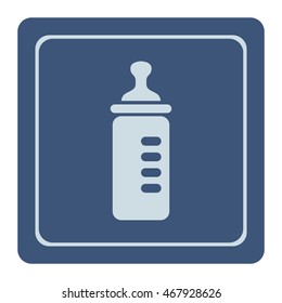 Baby bottle vector icon