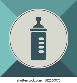 Baby bottle vector icon