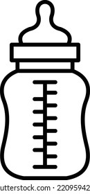 Baby Bottle vector icon. Can be used for printing, mobile and web applications.