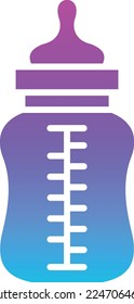 Baby Bottle vector icon. Can be used for printing, mobile and web applications.